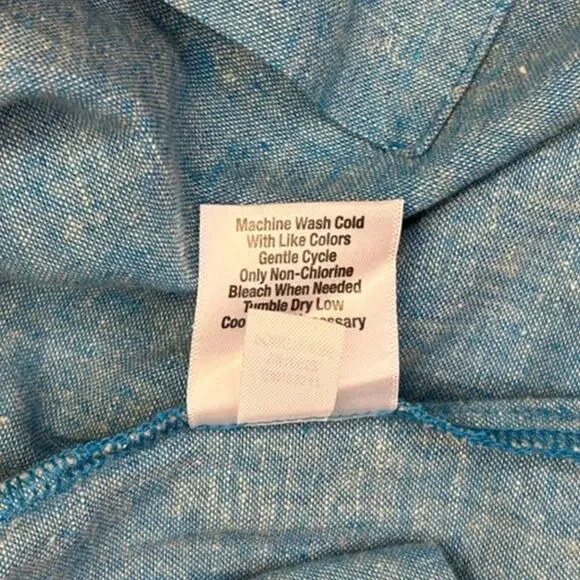 NWT VTG NORM THOMPSONBlue Linen & Cotton Blend Lightweight BlazerWomen's